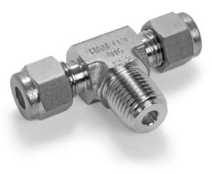 Ham-Let Let-Lok® Metric Male Branch Tee NPT