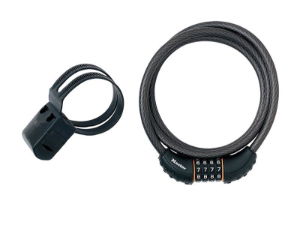 BLACK BRAIDED STEEL COMBINATION CABLE 1.8M X 10MM