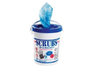 NSF SCRUBS HAND WIPES (TUB 72)