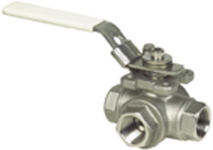 Vale® 3 Way Reduced Bore Ball Valve L Port