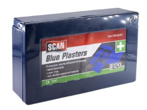 HYPOALLERGENIC BLUE PLASTERS 120 ASSORTED