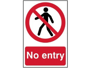 Scan® Safety & Workwear Products Sign: No Entry