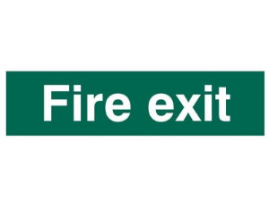 Scan® Safety & Workwear Products Sign: Fire Exit