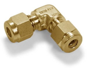 Ham-Let Let-Lok® brass imperial union elbow 