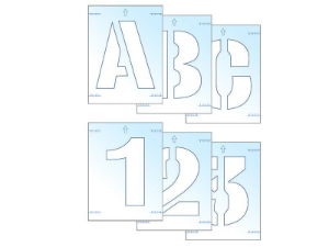 Scan® Safety & Workwear Products Letter & Number Stencil Kit