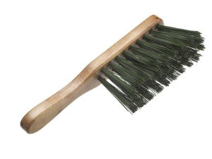 HAND BRUSH STIFF GREEN PVC 275MM (11IN)
