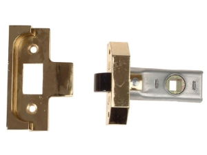 REBATED TUBULAR MORTICE LATCH 2650 ELECTRO BRASS 63MM 2.5IN