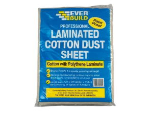 LAMINATED COTTON DUST SHEET 3.6 X 2.7M