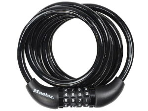 BLACK SELF COILING COMBINATION CABLE 1.8M X 8MM
