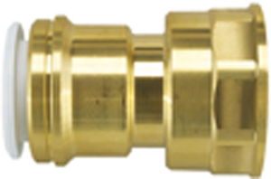 Push-On Speedfit® Brass Female Cylinder Adaptor