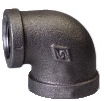 Vale® British Standard Black Iron Female Reducing Elbow 90° 