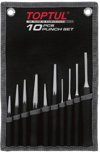 Toptul® 10 Piece Pin Taper Centre Punch Set